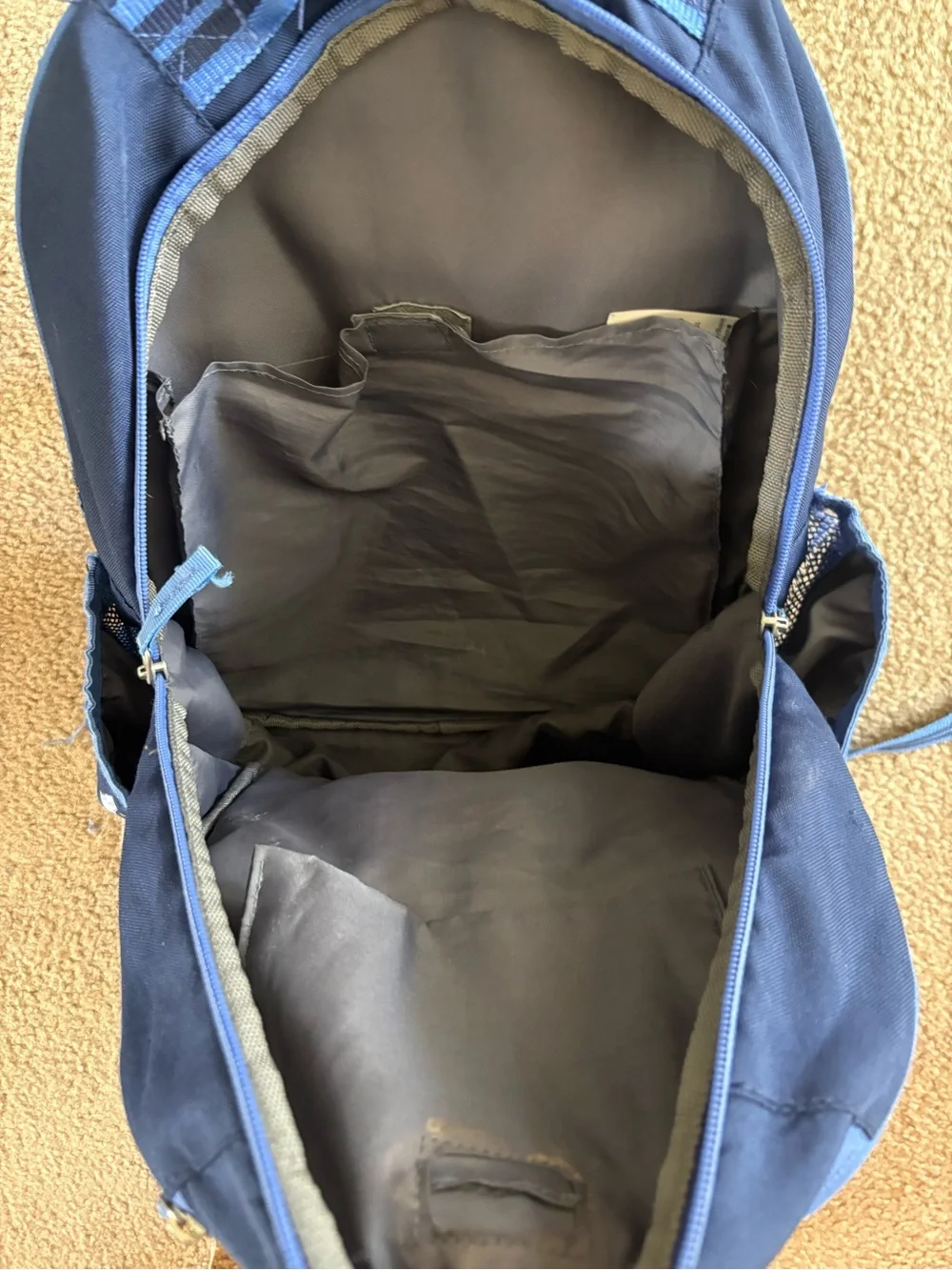 Pottery Barn Kids navy backpack